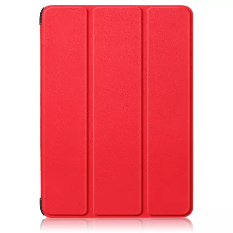 Housse en plastique &agrave; trois volets pour iPad 10e g&eacute;n&eacute;ration 10,9 pouces 2022 - rouge