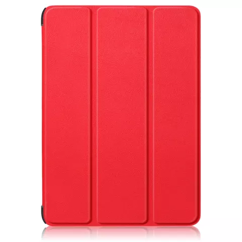 Housse en plastique &agrave; trois volets compatible avec iPad 10e g&eacute;n&eacute;ration 10,9 pouces 2022 - rouge