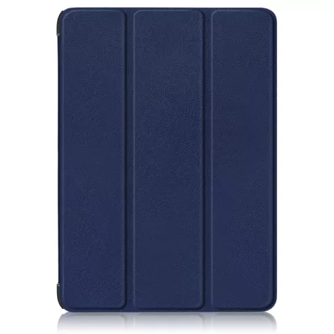 Housse en cuir artificiel &agrave; trois volets pour iPad 10e g&eacute;n&eacute;ration 10,9 pouces 2022 - bleu