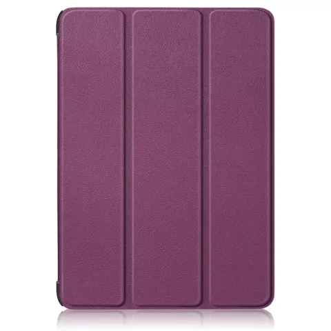 Housse en cuir artificiel &agrave; trois volets compatible avec iPad 10e g&eacute;n&eacute;ration 10,9 pouces 2022 - violet
