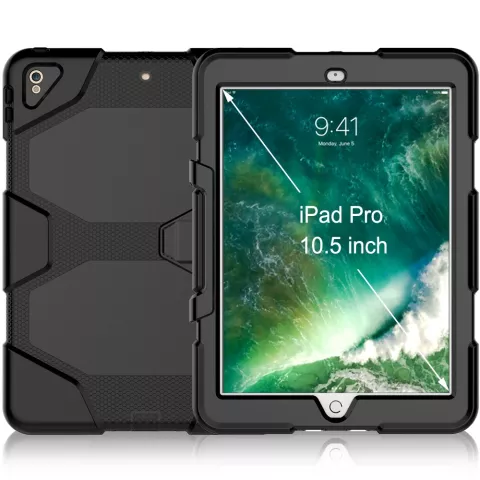 Housse de b&eacute;quille Survivor compatible avec iPad Air 3 (2019) et &agrave; l&#039;iPad Pro 10,5 pouces (2017) - noir