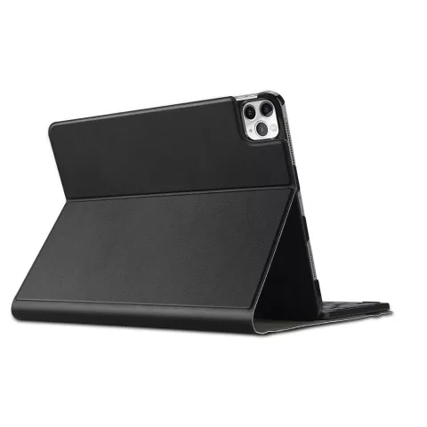 Just in Case Premium Clavier Bluetooth AZERTY Housse en cuir artificiel compatible avec iPad Pro 11 (2021 2022) - noir