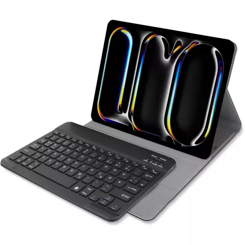 Just in Case Slimline Bluetooth QWERTZ Keyboard Housse en cuir artificiel compatible avec iPad Pro 11 (2020) - noir