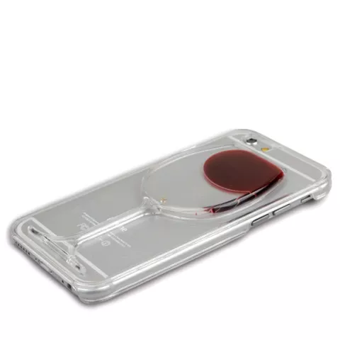 &Eacute;tui &agrave; vin compatible avec iPhone 6 Plus et 6s Plus, coque transparente, &eacute;tui rigide en verre &agrave; vin