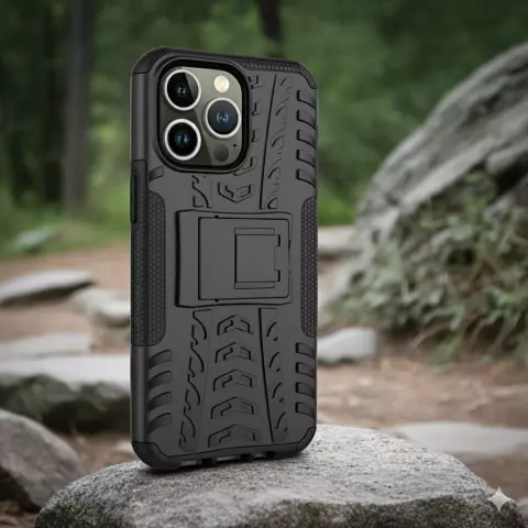 &Eacute;tui Antid&eacute;rapant En Plastique Antid&eacute;rapant Et TPU compatible avec iPhone 15 Pro Max - Noir