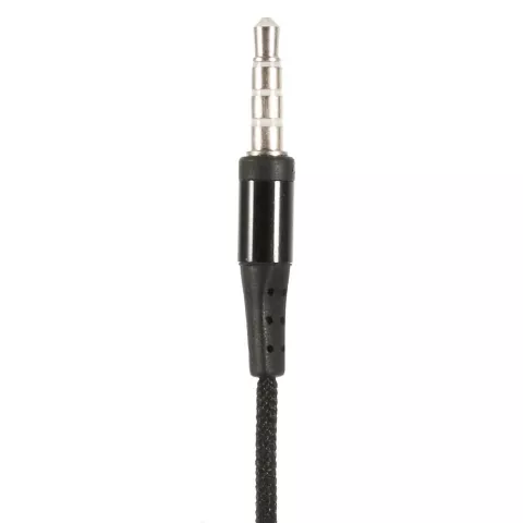 Fermeture &agrave; glissi&egrave;re noire &Eacute;couteurs intra-auriculaires Bouton de microphone Fermeture &agrave; glissi&egrave;re