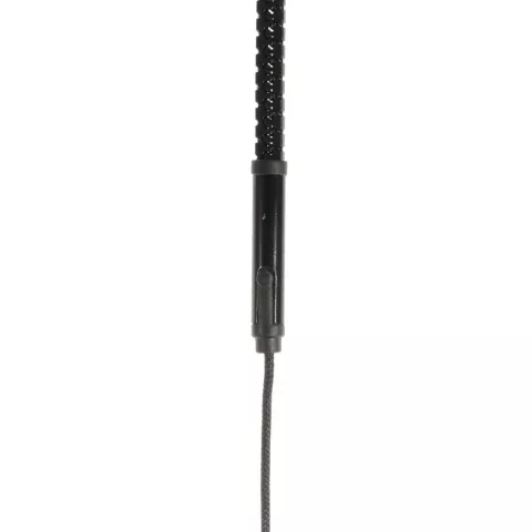 Fermeture &agrave; glissi&egrave;re noire &Eacute;couteurs intra-auriculaires Bouton de microphone Fermeture &agrave; glissi&egrave;re
