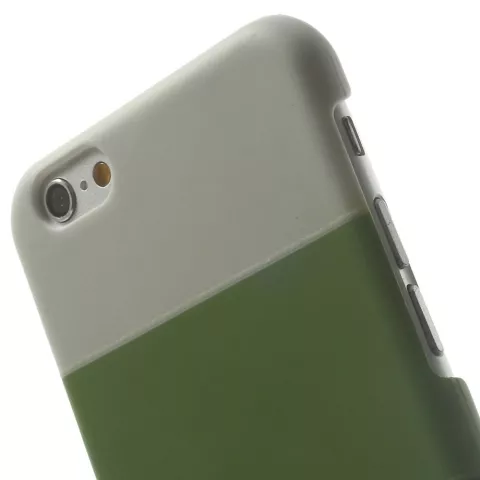 Coque Glow in the Dark compatible avec iPhone 6 6s - Couverture &agrave; rayures nuances vertes