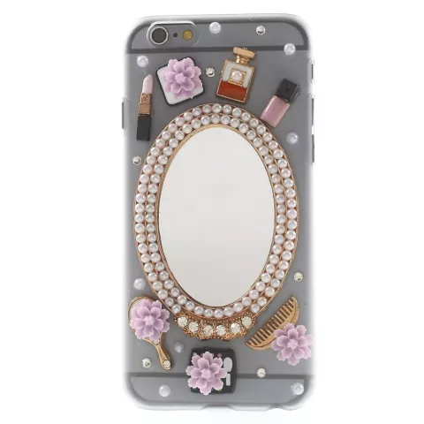 Coffret &agrave; bijoux iPhone 6 6s Chic avec &eacute;tui de maquillage miroir