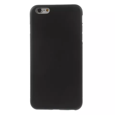 Coque en TPU noir solide pour iPhone 6 Plus 6s Plus Housse en silicone Noir