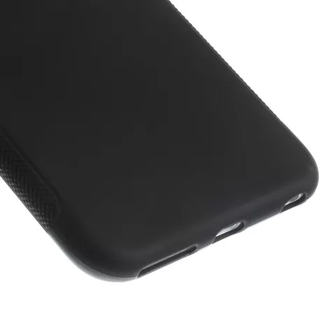 Coque en TPU noire unie compatible avec iPhone 6 Plus 6s Plus Housse en silicone Noir