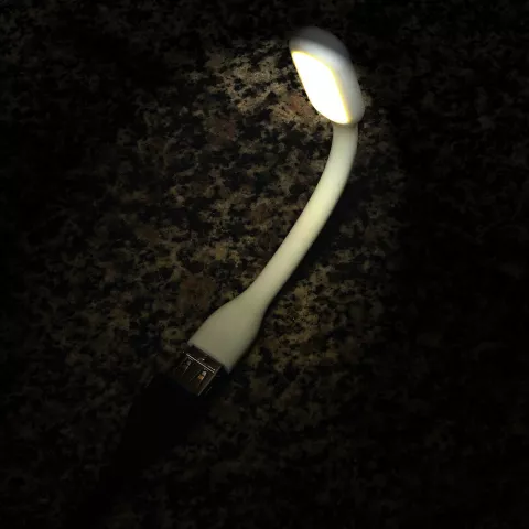 Lampe portative USB LED 2.0 Lampe portable flexible de gadget de bureau blanc