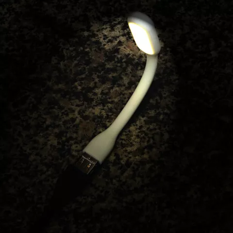 Lampe LED USB 2.0 portable, flexible, gadget de bureau portable, lampe blanche