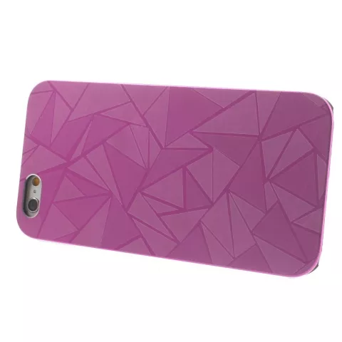Coque triangulaire en aluminium compatible avec iPhone 6 Plus 6s Plus Coque rigide rose Coque triangulaire