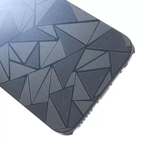 Coque Triangle Aluminium iPhone 6 Plus / 6s Plus Coque Rigide Noire Coque Triangle