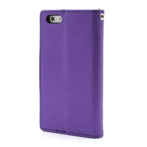 Violet Mercury Goospery portefeuille biblioth&egrave;que compatible avec iPhone 5 5s SE 2016 &eacute;tui en cuir d&#039;origine - portefeuille