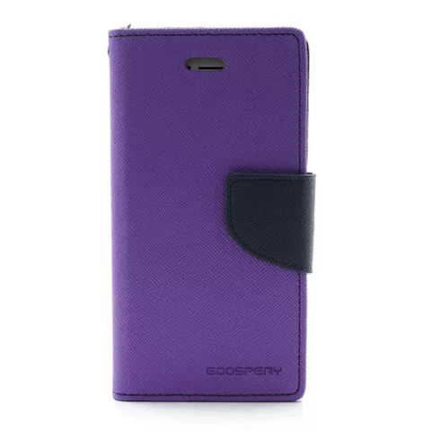Violet Mercury Goospery portefeuille biblioth&egrave;que compatible avec iPhone 5 5s SE 2016 &eacute;tui en cuir d&#039;origine - portefeuille