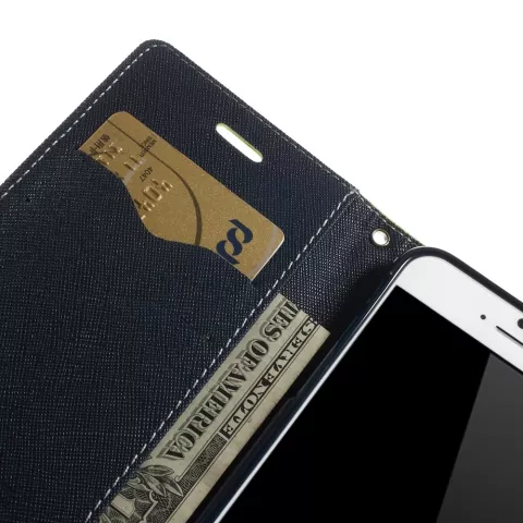 Housse de biblioth&egrave;que portefeuille vert Mercury Goospery d&#039;origine adapt&eacute;e au portefeuille en cuir iPhone 6 6s