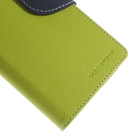 Housse de biblioth&egrave;que portefeuille vert Mercury Goospery d&#039;origine adapt&eacute;e au portefeuille en cuir iPhone 6 6s