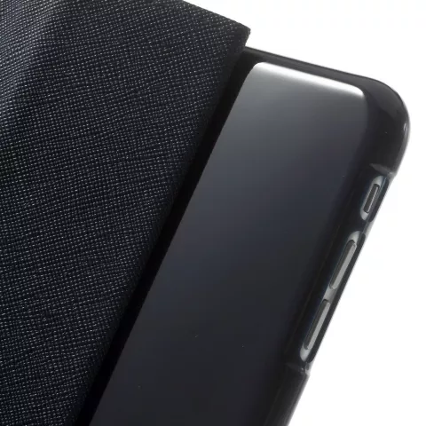 &Eacute;tui portefeuille rose Mercury Goospery Bookcase compatible avec iPhone 6 Plus 6s Plus &eacute;tui portefeuille