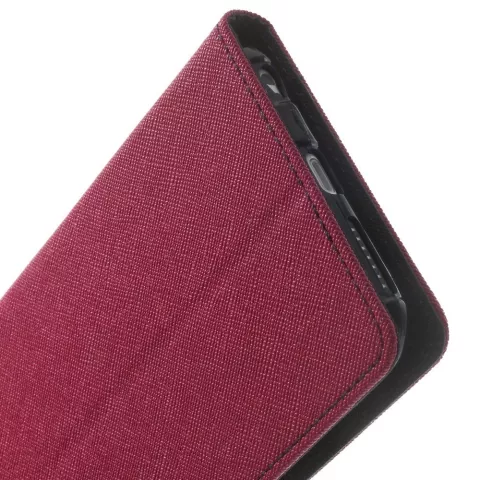 &Eacute;tui portefeuille rose Mercury Goospery Bookcase compatible avec iPhone 6 Plus 6s Plus &eacute;tui portefeuille
