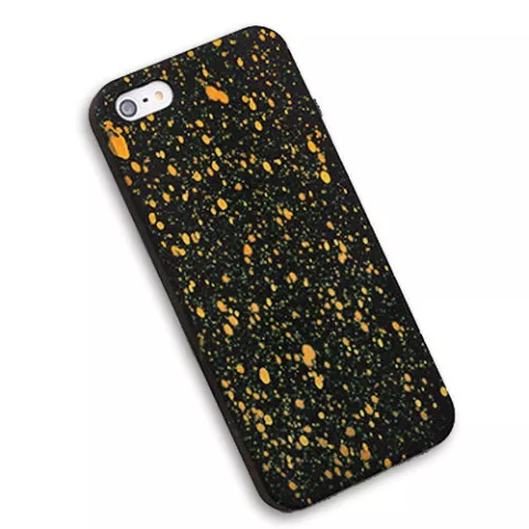 Coque ciel &eacute;toil&eacute; noir orange compatible avec iPhone 6 Plus 6s Plus