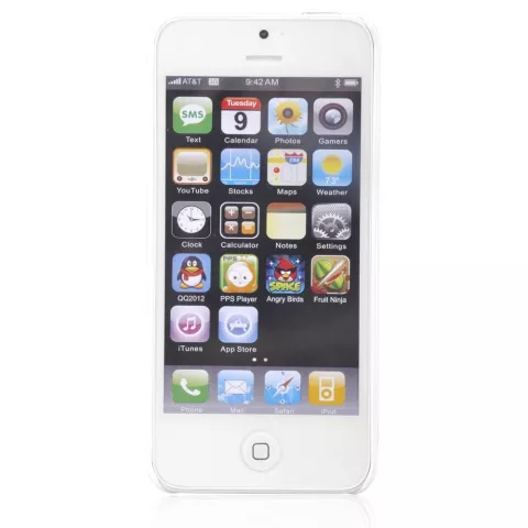 Coque Comma vert blanc compatible avec iPhone 5/5s et SE 2016 coque rigide design herbe