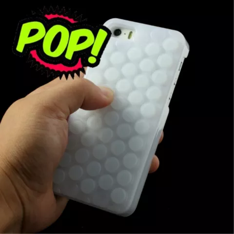 &Eacute;tui en silicone en plastique &agrave; bulles compatible avec iPhone 5 5s SE 2016 &Eacute;tui &agrave; bulles