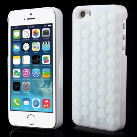&Eacute;tui en silicone en plastique &agrave; bulles compatible avec iPhone 5 5s SE 2016 &Eacute;tui &agrave; bulles