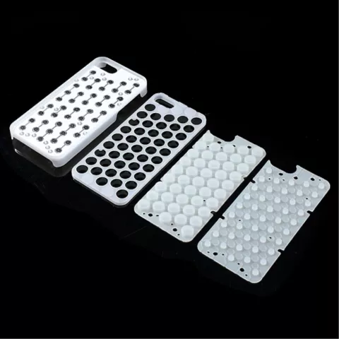 &Eacute;tui en silicone en plastique &agrave; bulles compatible avec iPhone 5 5s SE 2016 &Eacute;tui &agrave; bulles