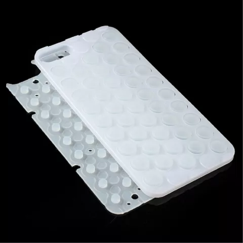 &Eacute;tui en silicone en plastique &agrave; bulles compatible avec iPhone 5 5s SE 2016 &Eacute;tui &agrave; bulles