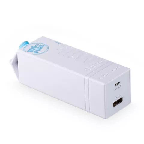 Momax iPower Milk Carton Powerbank - Batterie externe 5000mAh - Chargeur mobile