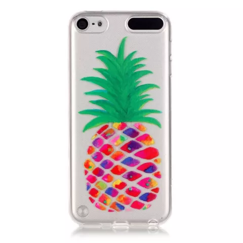 &Eacute;tui transparent pour ananas iPod Touch 5 6 7 &Eacute;tui en silicone pour ananas