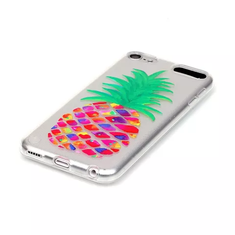 &Eacute;tui transparent pour ananas iPod Touch 5 6 7 &Eacute;tui en silicone pour ananas