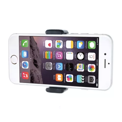 Support de voiture universel noir grille de Ventilation support de voiture de t&eacute;l&eacute;phone compatible avec iPhone/Samsung