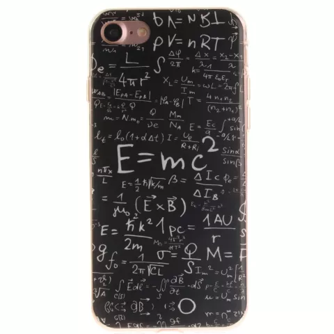 &Eacute;tui TPU pour formules physiques iPhone 7 8 SE 2020 SE 2022 E = &eacute;tui math&eacute;matique MC2