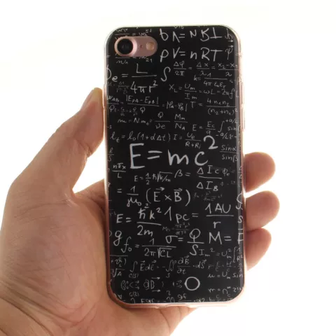 Coque en TPU pour formules physiques, &eacute;tui math&eacute;matique compatible avec iPhone 7 8 SE 2020 SE 2022 E=MC2