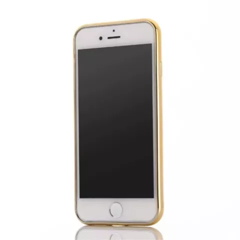 Coque en silicone Chic compatible avec iPhone 7 8 SE 2020 SE 2022 Lignes de design dor&eacute;es Bleu