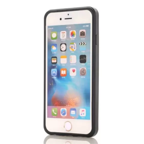 &Eacute;tui porte-cartes secret compatible avec iPhone 7 8 SE 2020 SE 2022 &eacute;tui rigide - Portefeuille - Portefeuille - Noir