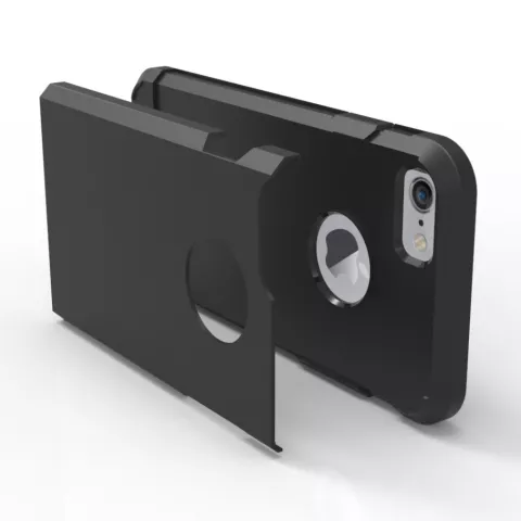 Coque r&eacute;sistante aux chocs compatible avec iPhone 7 Noir Coque en TPU tr&egrave;s robuste