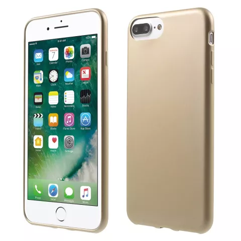 Coque dor&eacute;e compatible avec iPhone 7 Plus 8 Plus Coque rigide Coque dor&eacute;e