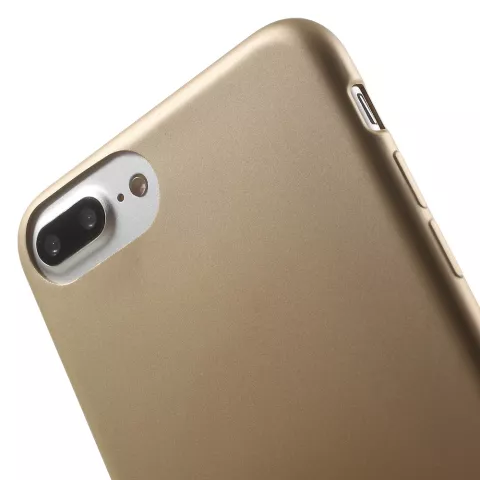 Coque dor&eacute;e compatible avec iPhone 7 Plus 8 Plus Coque rigide Coque dor&eacute;e