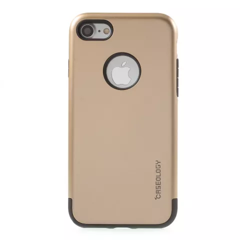 Caseology Coque dor&eacute;e compatible avec iPhone 7 8 Coque en silicone TPU dor&eacute; Coque noire