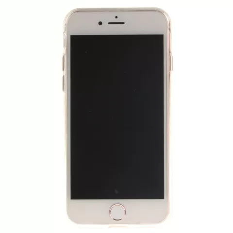 Coque en henn&eacute; noir Fleur de Damas Coque en TPU Silicone iPhone 7 8 SE 2020 SE 2022 blanc