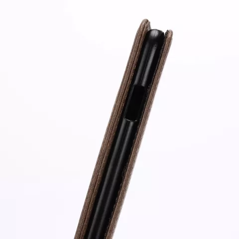 &Eacute;tui portefeuille compatible avec iPhone 7 8 SE 2020 SE 2022 &eacute;tui portefeuille biblioth&egrave;que Cuir - Marron