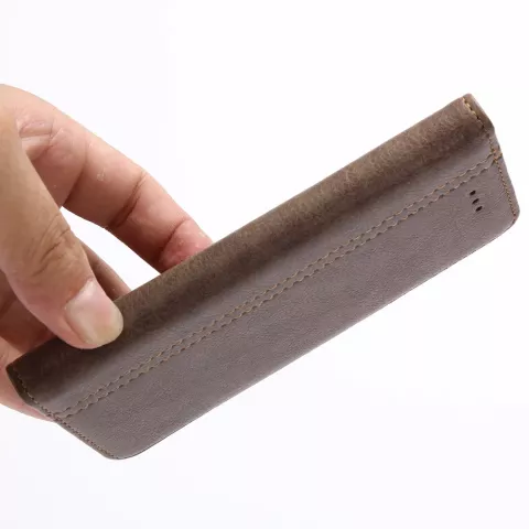 &Eacute;tui portefeuille compatible avec iPhone 7 8 SE 2020 SE 2022 &eacute;tui portefeuille biblioth&egrave;que Cuir - Marron