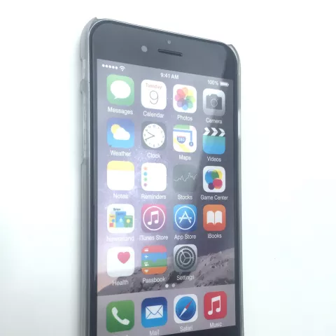 Coque rigide Cloud compatible avec iPhone 6 Plus 6s Plus Couverture transparente Code &agrave; barres pluie