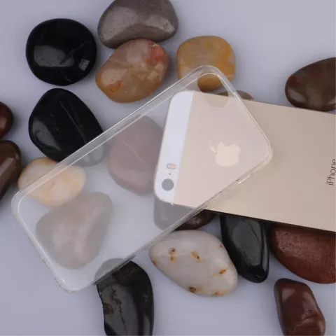 Coque de protection transparente en TPU compatible avec iPhone 5/5s et iPhone SE 2016 Coque robuste
