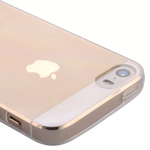 Coque de protection transparente en TPU compatible avec iPhone 5/5s et iPhone SE 2016 Coque robuste