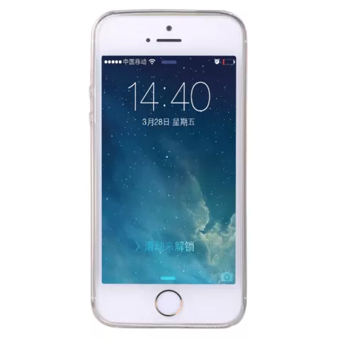 Coque de protection transparente en TPU compatible avec iPhone 5/5s et iPhone SE 2016 Coque robuste